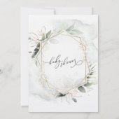 Einladung zur geometrischen Babydusche (Rückseite)