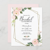 Einladung zur geometrischen Blumenarbeit Bridal Lu (Vorne/Hinten)