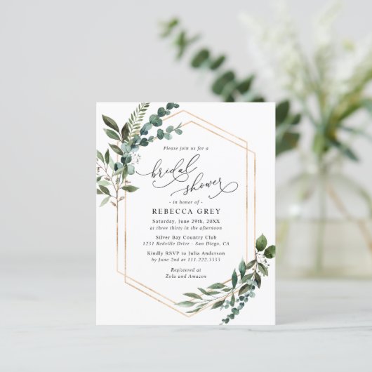 Einladung zur geometrischen Grünanlage Bridal Dusc (Stehend Vorderseite)