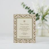 Einladung zur Gerahmten Feierlichkeit in Damask (Stehend Vorderseite)