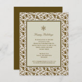 Einladung zur Gerahmten Feierlichkeit in Damask (Vorne/Hinten)