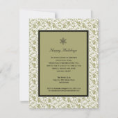 Einladung zur Gerahmten Feierlichkeit in Damask (Vorderseite)