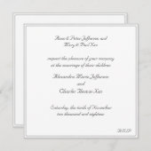 Einladung zur Gerahmten Hochzeit (Vorne/Hinten)