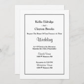 Einladung zur Gerahmten Hochzeit (Vorne/Hinten)