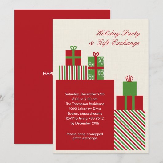 Einladung zur Geschenkbörse (Vorne/Hinten)