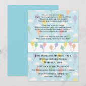 Einladung zur Geschlechtsenthüllung: Hoch, hoch un (Vorne/Hinten)