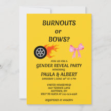 Einladung zur Geschlechtsenthüllungsfeier: Burnout