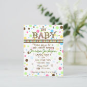 Einladung zur geschlechtsneutralen Babydusche (Stehend Vorderseite)