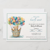 Einladung zur geschlechtsneutralen Babydusche (Vorderseite)