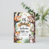 Einladung zur geschlechtsneutralen Woodland-Kinder (Stehend Vorderseite)