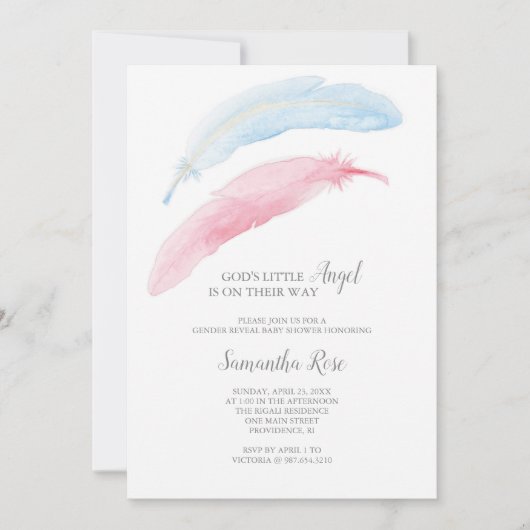 Einladung zur Geschlechtsoffenbarung (Vorderseite)