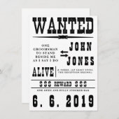 Einladung zur Gewollt Trauzeuge-Karte im altmodisc (Vorne/Hinten)