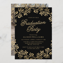 Einladung zur Gilded Gold Graduation Party