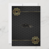 Einladung zur Gold Black Lace Blume (Rückseite)