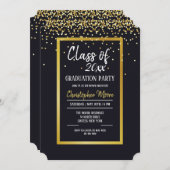 Einladung zur Gold Dust Graduation Party (Vorne/Hinten)