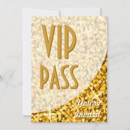Einladung zur "Gold"-Kurve "VIP Pass" (Vorderseite)
