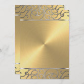 Einladung zur Gold- und Silberfest-Party (Vorne/Hinten)