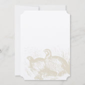 Einladung zur Golden Quail Plantage (Rückseite)