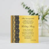 Einladung zur Goldene Corporate Feier (Stehend Vorderseite)