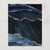 Einladung zur Goldene Hochzeit der Rose Arch Navy (Rückseite)