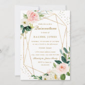 Einladung zur Goldenen Blüte in Quinceanera (Vorderseite)