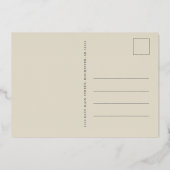 Einladung zur Goldfolie aus Quinceanera (Rückseite)