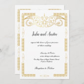 Einladung zur Goldhochzeit (Vorne/Hinten)