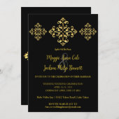 Einladung zur Goldhochzeit (Vorne/Hinten)