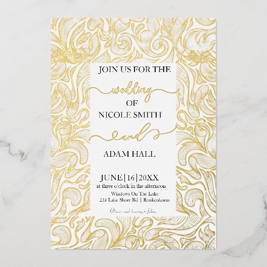 Einladung zur Goldhochzeit (Vorderseite)