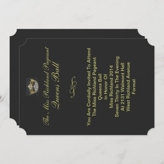 Einladung zur Goldkrone (Vorne/Hinten)