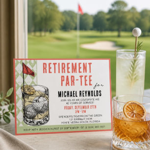 Einladung zur Golf-Cocktailparty