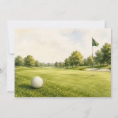 Einladung zur Golf-Feier zum Ruhestand (Rückseite)