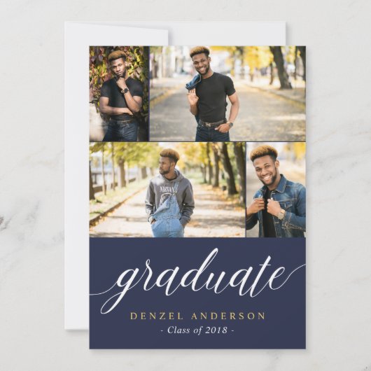 Einladung zur Graduate Script Foto Graduation Part (Vorderseite)