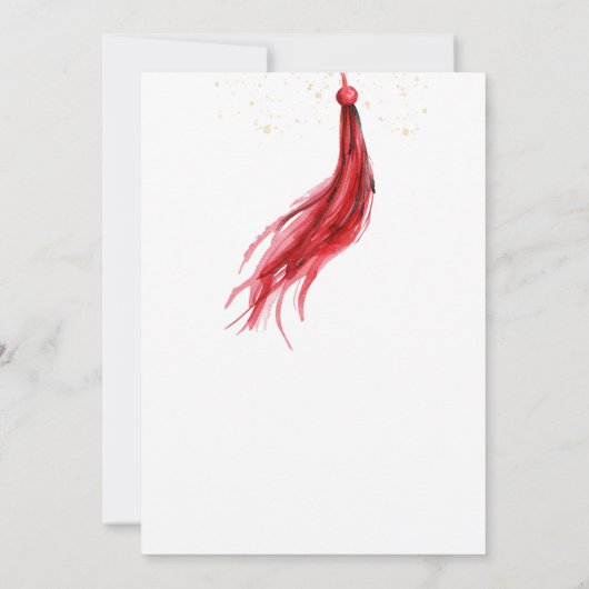 Einladung zur Graduationspartei Grad (Rückseite)