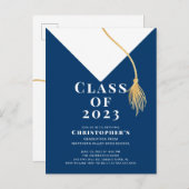 Einladung zur Graduationspartei Grad Cap (Vorne/Hinten)