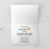 Einladung zur Graduationspartei Grad Cap (Innenseite)