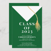 Einladung zur Graduationspartei Grad Cap (Vorne/Hinten)