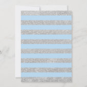 Einladung zur Graduationspartei - Silver Blue (Rückseite)