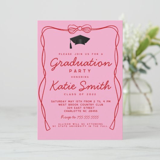 Einladung zur Graduiertengruppe, Doodles-BowGradua (Stehend Vorderseite)