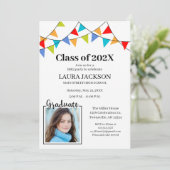 Einladung zur Graduiertengruppe mit Foto (Stehend Vorderseite)