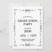 Einladung zur Graduiertengruppe, Modernes Graduate (Vorderseite)