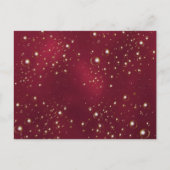 Einladung zur Graduiertenparty burgundy Bubble Postkarte (Rückseite)