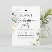 Einladung zur Graduiertenparty für Weißrosen (Stehend Vorderseite)