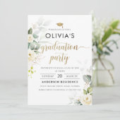 Einladung zur Graduiertenparty für Weißrosen (Stehend Vorderseite)