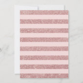 Einladung zur Graduiertenparty - Rose Gold White (Rückseite)