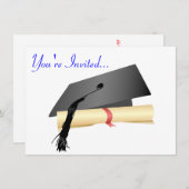 Einladung zur Graduierung (Vorne/Hinten)