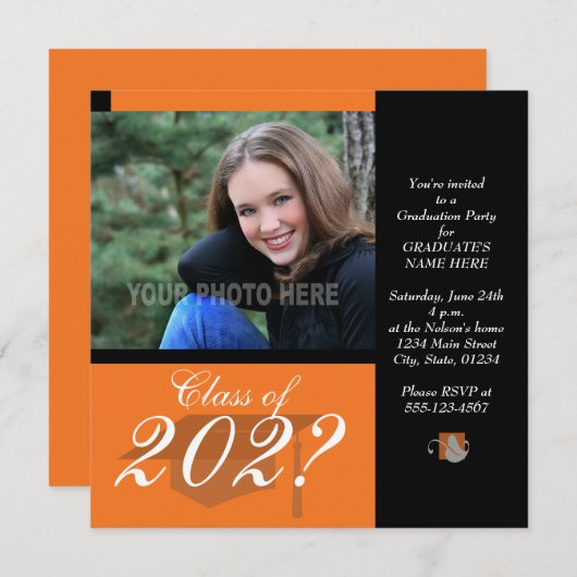 Einladung zur Graduierung (Vorne/Hinten)