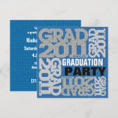 Einladung zur Graduierung 2011 Blue 1 (Vorne/Hinten)