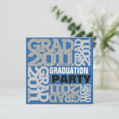 Einladung zur Graduierung 2011 Blue 1 (Stehend Vorderseite)