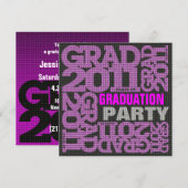 Einladung zur Graduierung 2011 Rosa 1 (Vorne/Hinten)